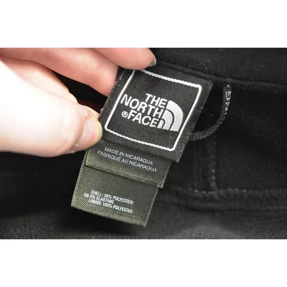 North Face Jacket Mens Small Black Softshell Fleece Lined Full Zip Outdoors Coat